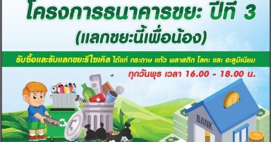 ชมรมรักษ์สิ่งแวดล้อมจัดโครงการธนาคารขยะต่อเนื่องปีที่ 3 (แลกขยะนี้เพื่อน้อง) ชมรมรักษ์สิ่งแวดล้อมจัดโครงการธนาคารขยะต่อเนื่องปีที่ 3 (แลกขยะนี้เพื่อน้อง)